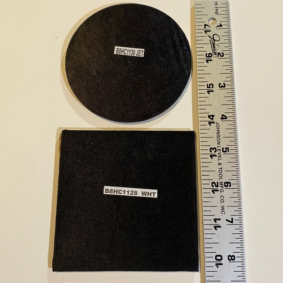 Set of 2 beaded coasters round 3 1/2”, square 4”. NWT - Picture 2 of 4